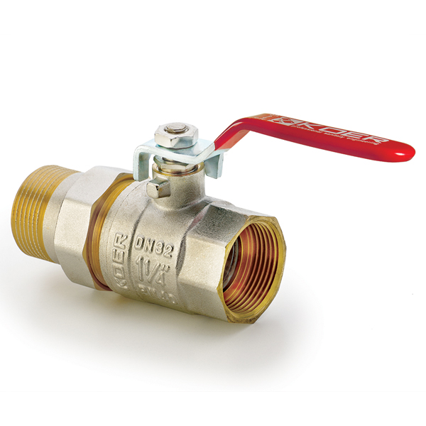 

Кран с американкой 1-1/4" ручка РЫЧАГ (KOER KR.229) (KR0150)