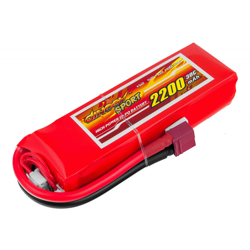 

Аккумулятор Dinogy Li-Pol 2200mAh 11.1V 3S 30C 22x36x110мм T-Plug (DLC-3S2200D-T)