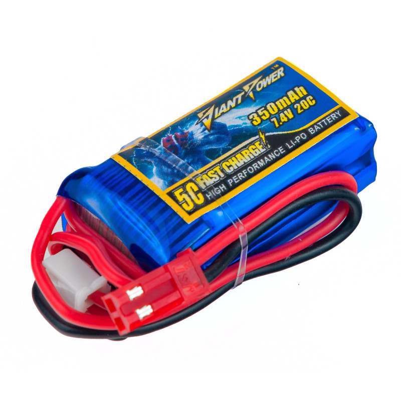 

Аккумулятор Giant Power Li-Pol 350mAh 7.4V 2S 20C 15x21x40мм JST (DLC-2S350B-JST)