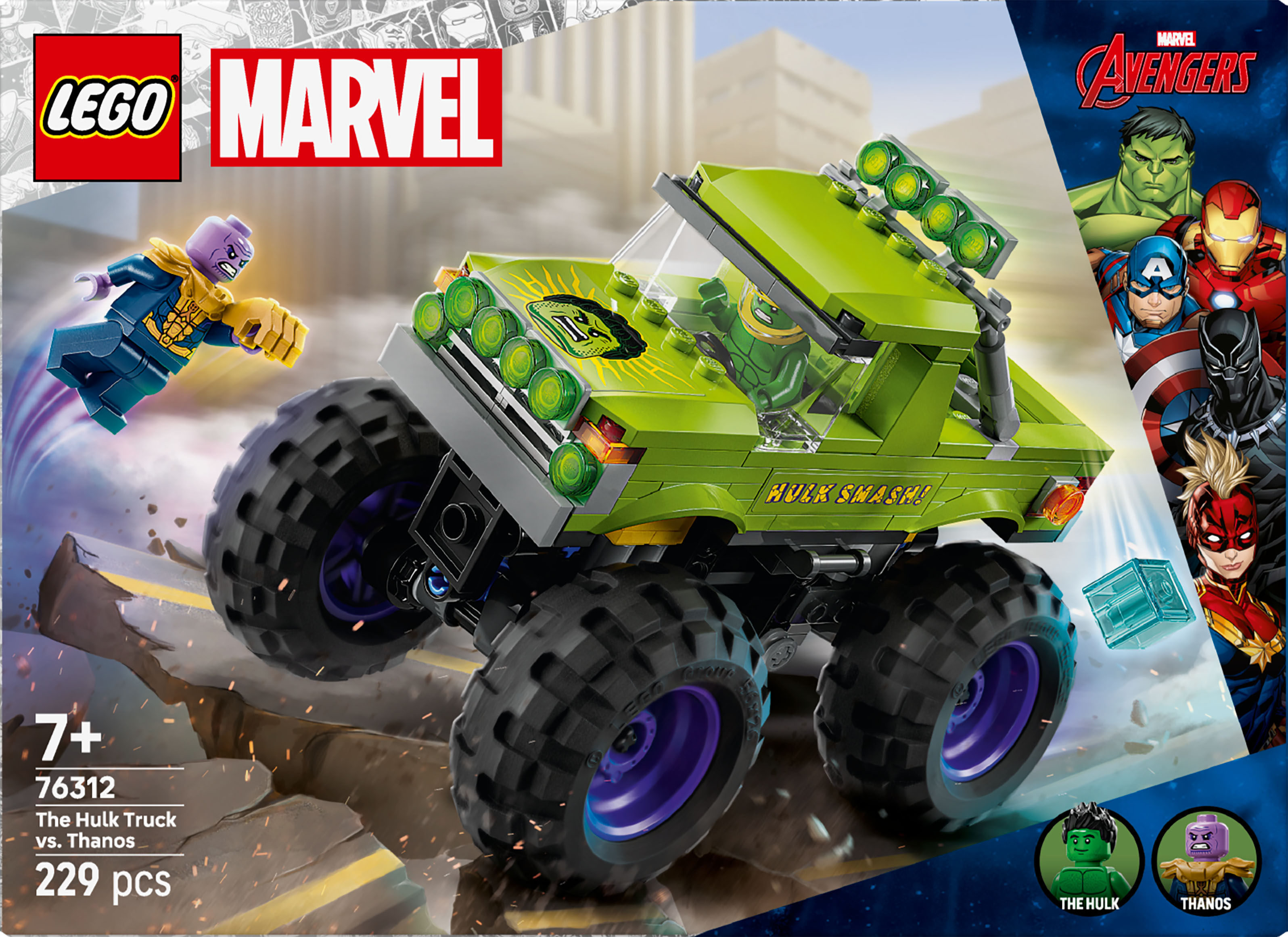 Конструктор LEGO Super Heroes Marvel Грузовик Халка против Таноса
