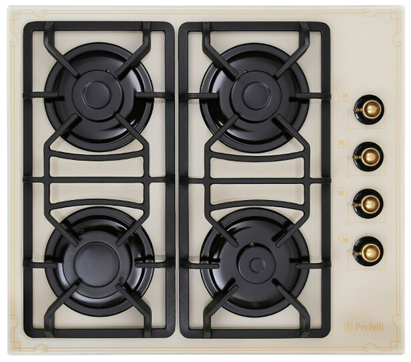 

Варочная поверхность газовая PERFELLI HGG 61524 IV ANTIQUE