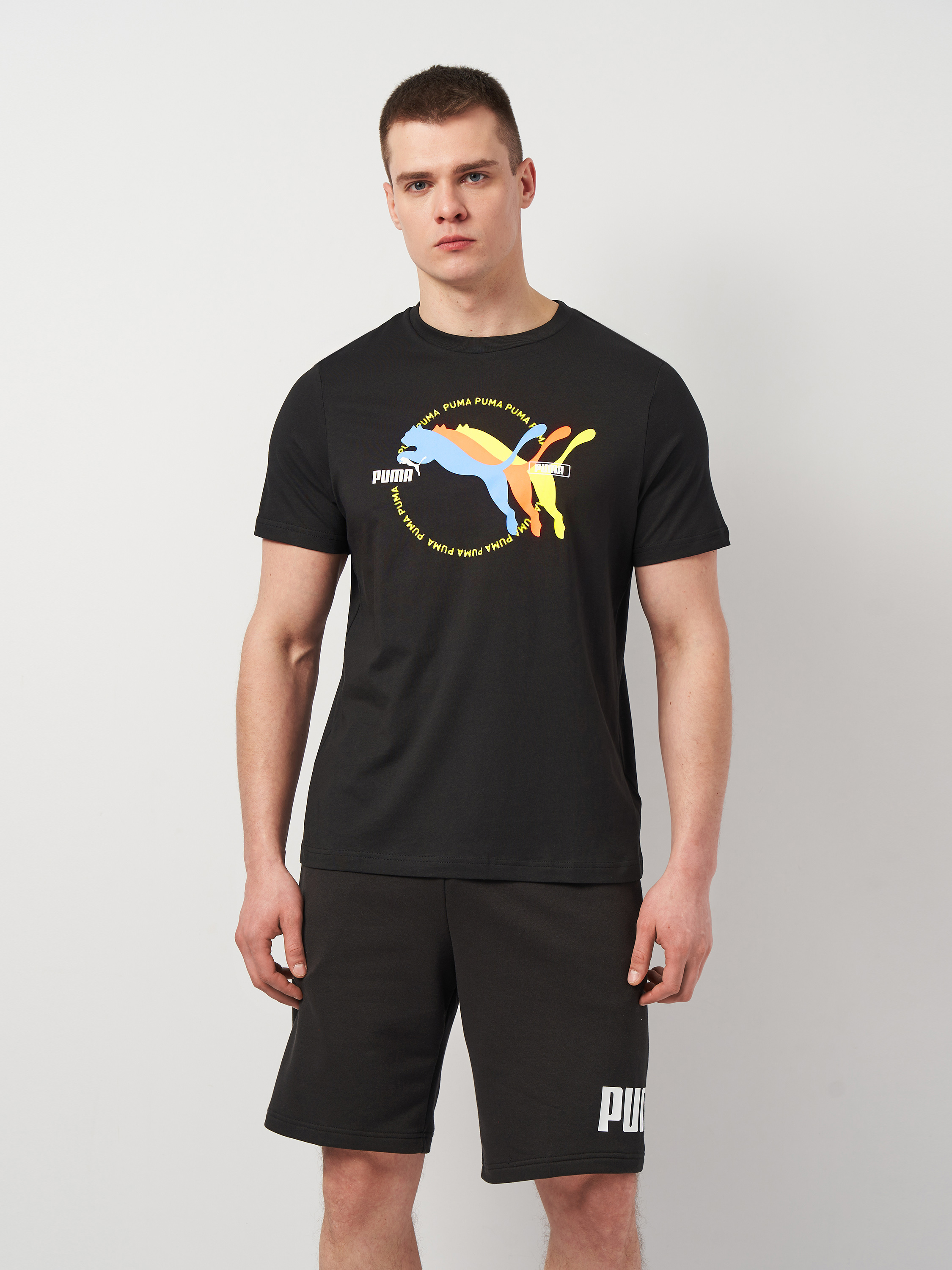 Футболка бавовняна довга чоловіча Puma Graphics Multiple Cat Logo Tee 68482601 S Black від Rozetka на платформі USKIDKA Акція на Футболка бавовняна довга чоловіча Puma Graphics Multiple Cat Logo Tee 68482601 S Black від Rozetka