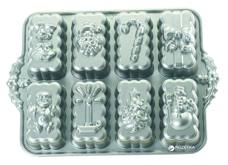 

Форма для выпечки Nordic ware Holiday 33х24х4.5 см для кексов