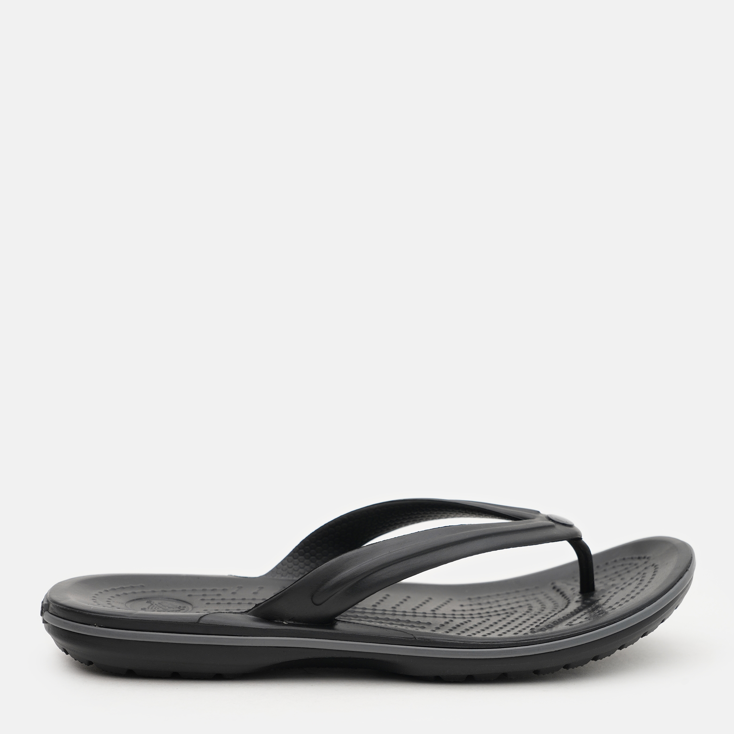 Акція на Жіночі в'єтнамки для пляжу Crocs Crocband Flip Blk/SGy 11033-0DD 38-39 (M6/W8) 24 см Black/Slate Grey від Rozetka