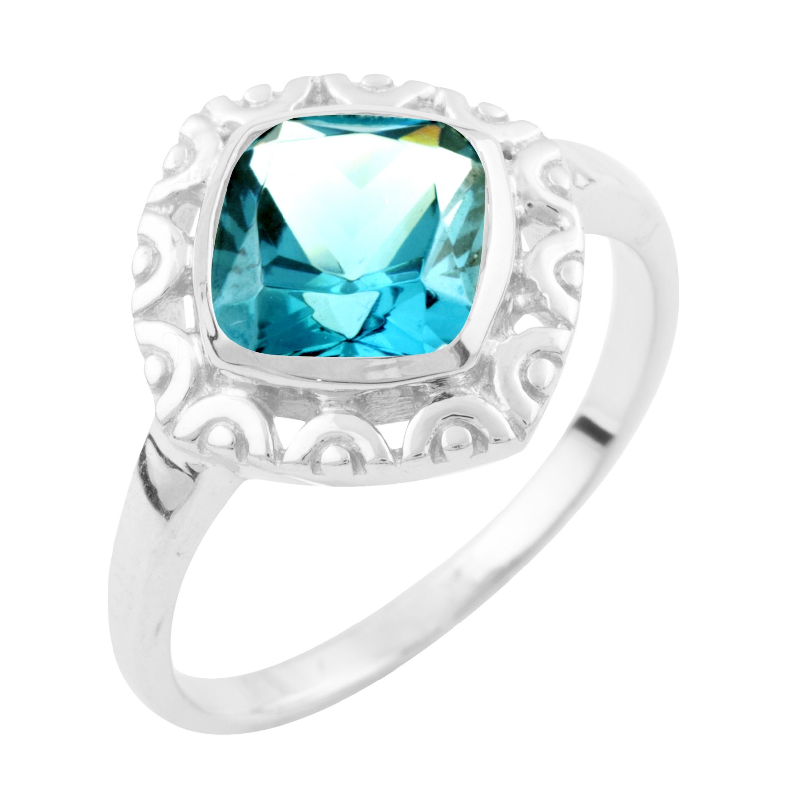 Кольцо из серебра с топазом 1401781, 17 размер – в интернет-магазине ...