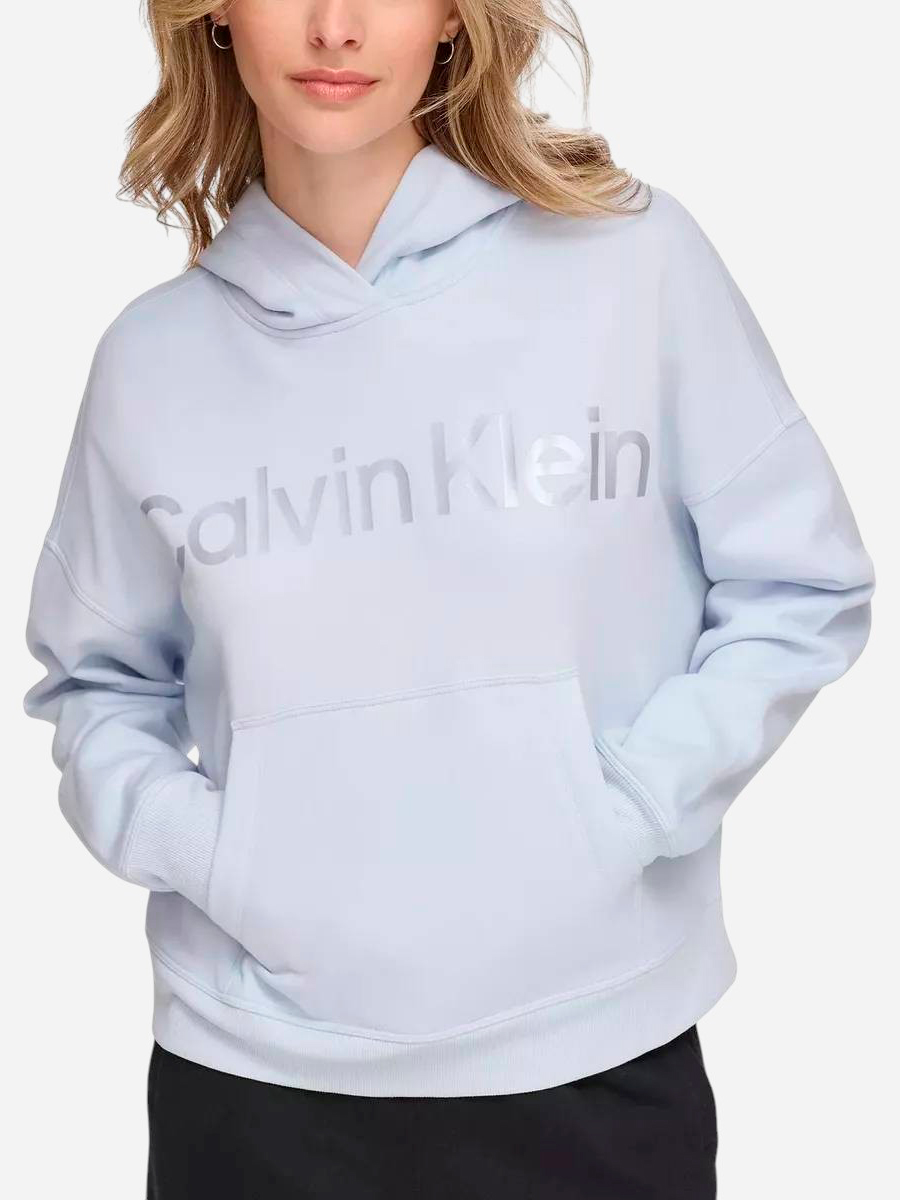 Акція на Худі тепле жіноче Calvin Klein 340546357 XL Блакитне від Rozetka