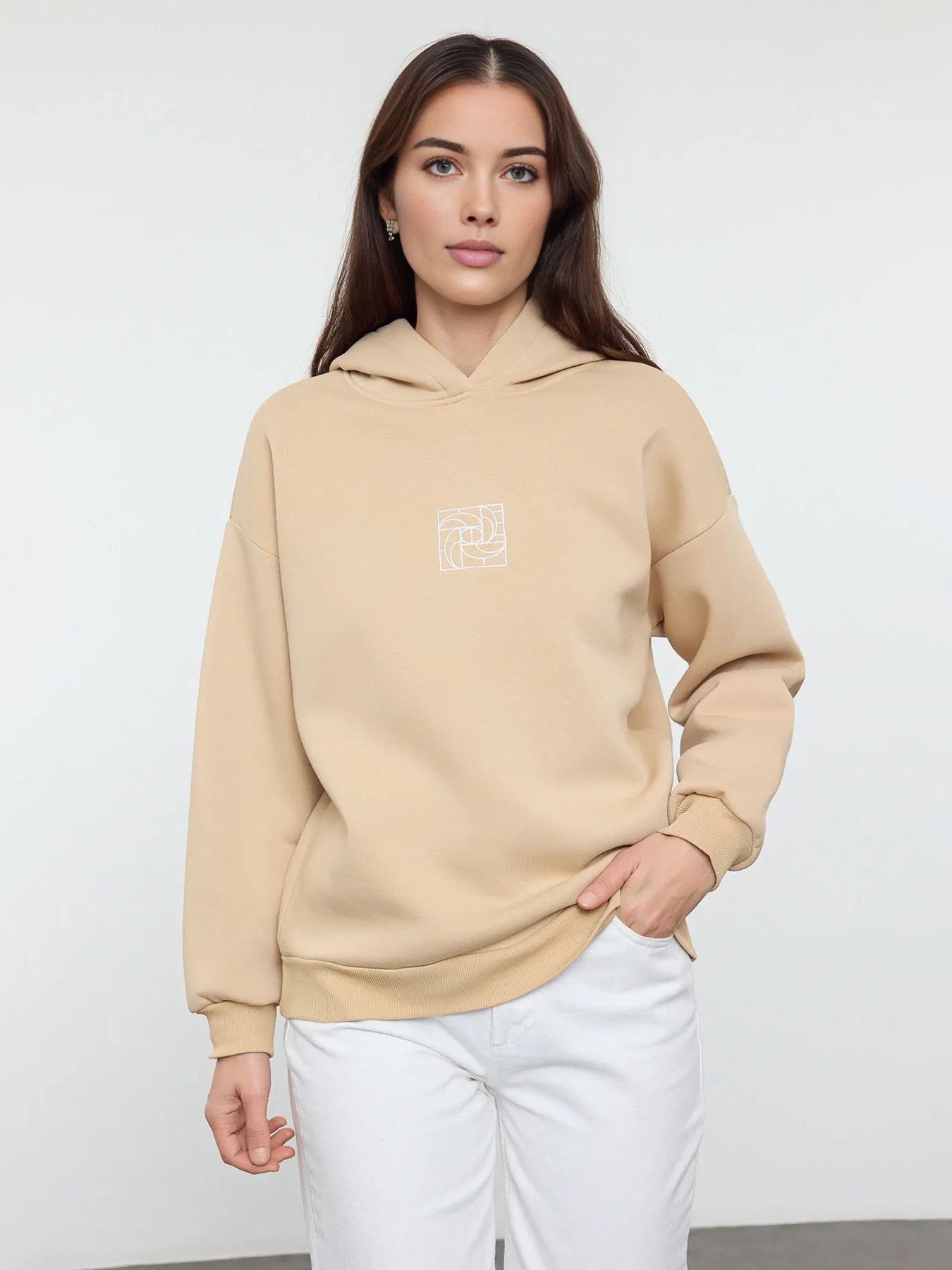 Худі тепле на флісі оверсайз жіноче Trendyol TWOAW25SW00070 L Beige від Rozetka на платформі USKIDKA Акція на Худі тепле на флісі оверсайз жіноче Trendyol TWOAW25SW00070 L Beige від Rozetka