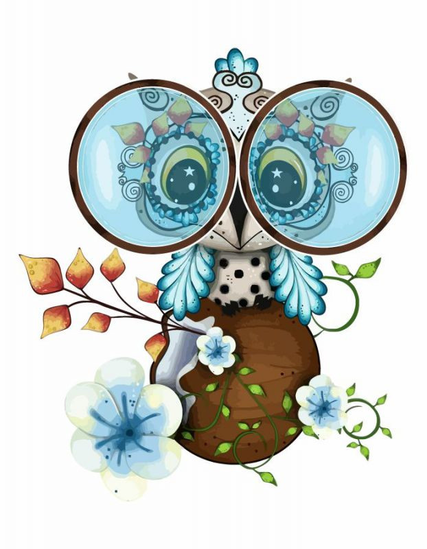 

Картина по номерам Rosa Cute Owl 35х45см