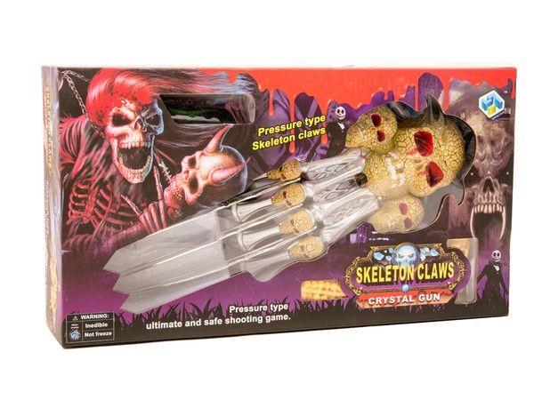 

Игровой набор для мальчиков Когти Орка Хрустальный Пистолет игрушечное оружие - Sceleton Claws Crystal Gun