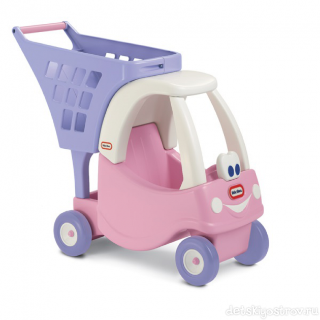 

Детская Тележка Kаталка для игрушек Little Tikes Cozy Coupe Принцесса (620195) Розовый