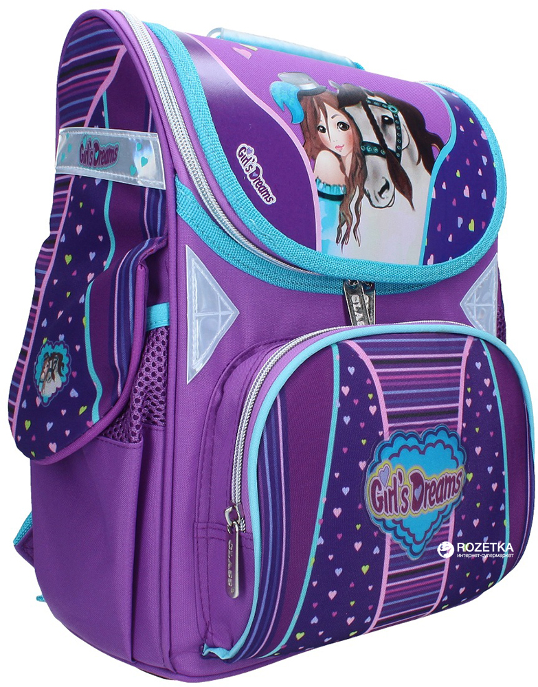 

Ранец Class Girl & Horse 34 x 26 x 14 см 12.38 л Фиолетовый (8591662970609)
