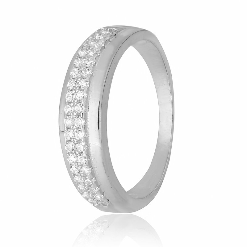 

Серебряное кольцо Silvex925 с фианитом 15.9 мм модели КК2Ф/215-В
