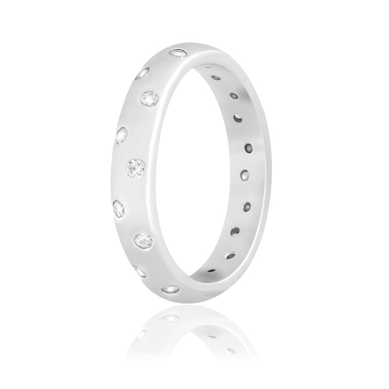 

Серебряное кольцо Silvex925 с фианитом 18.4 мм модели КК2Ф/194-Л