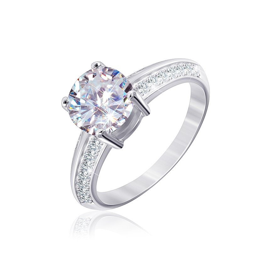 

Серебряное кольцо Silvex925 с фианитом 19.7 мм модели К2Ф/240-П