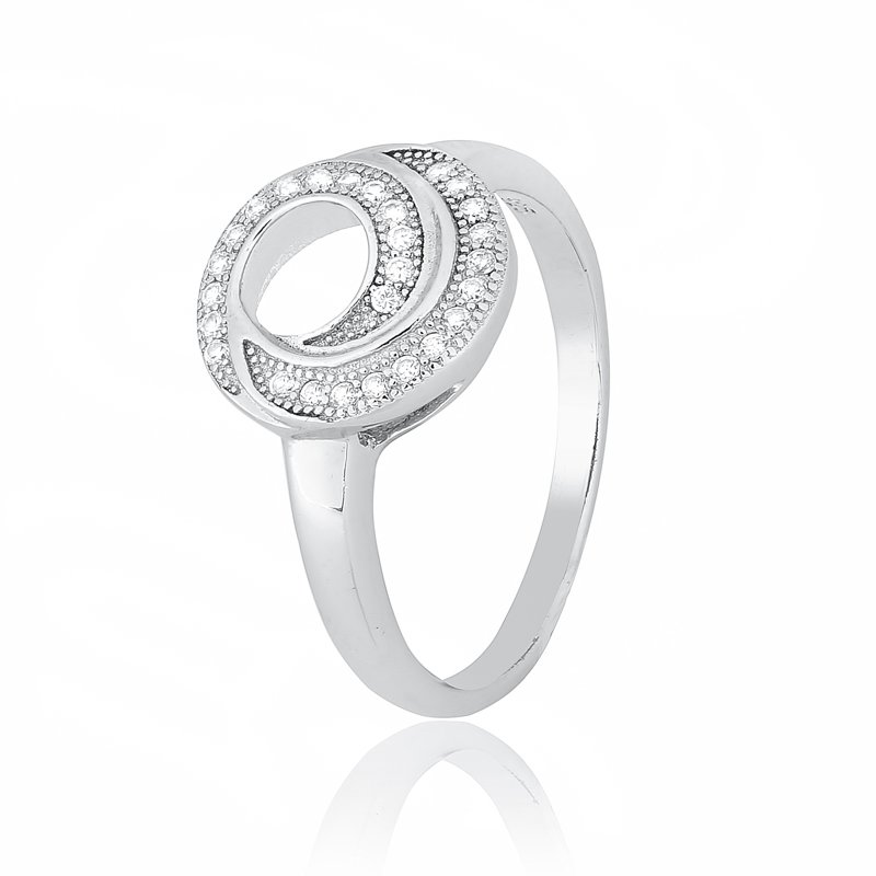 

Серебряное кольцо Silvex925 с фианитом 18.4 мм модели КК2Ф/423-Л