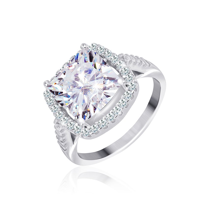 

Серебряное кольцо Silvex925 с фианитом 19.0 мм модели КК2Ф/400-Н