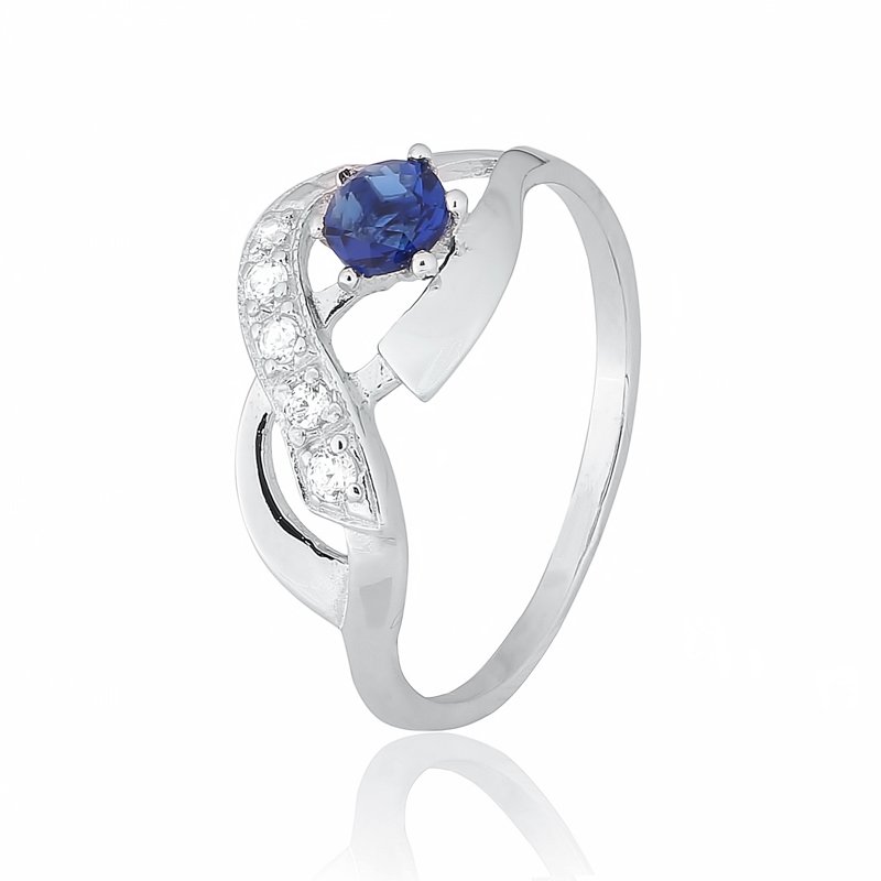 

Серебряное кольцо Silvex925 с фианитом 17.4 мм модели К2ФС/154-З