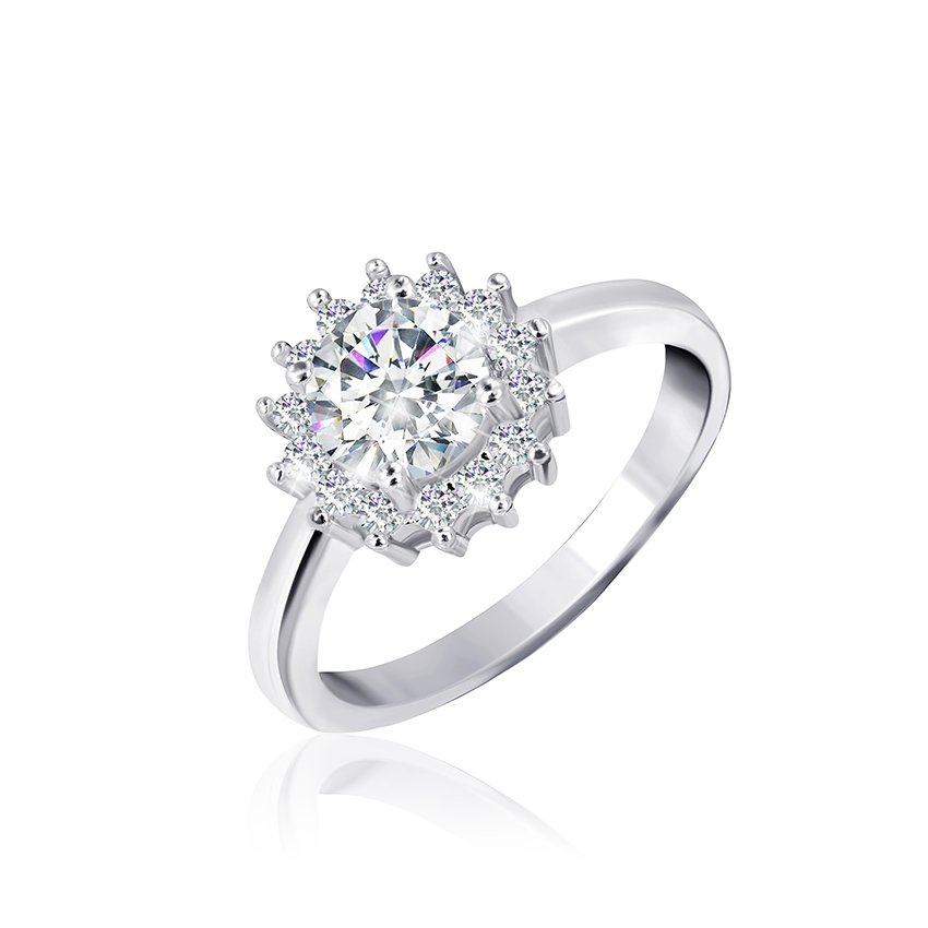 

Серебряное кольцо Silvex925 с фианитом 18.7 мм модели КК2Ф/435-М