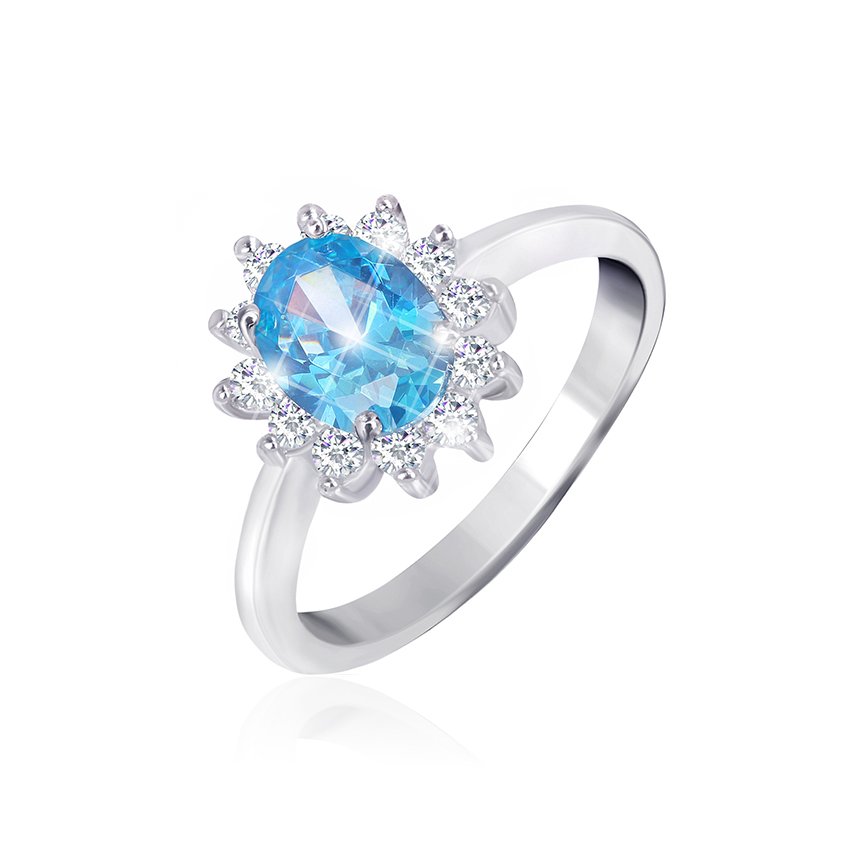 

Серебряное кольцо Silvex925 с фианитом 15.9 мм модели КК2ФТ/397-В