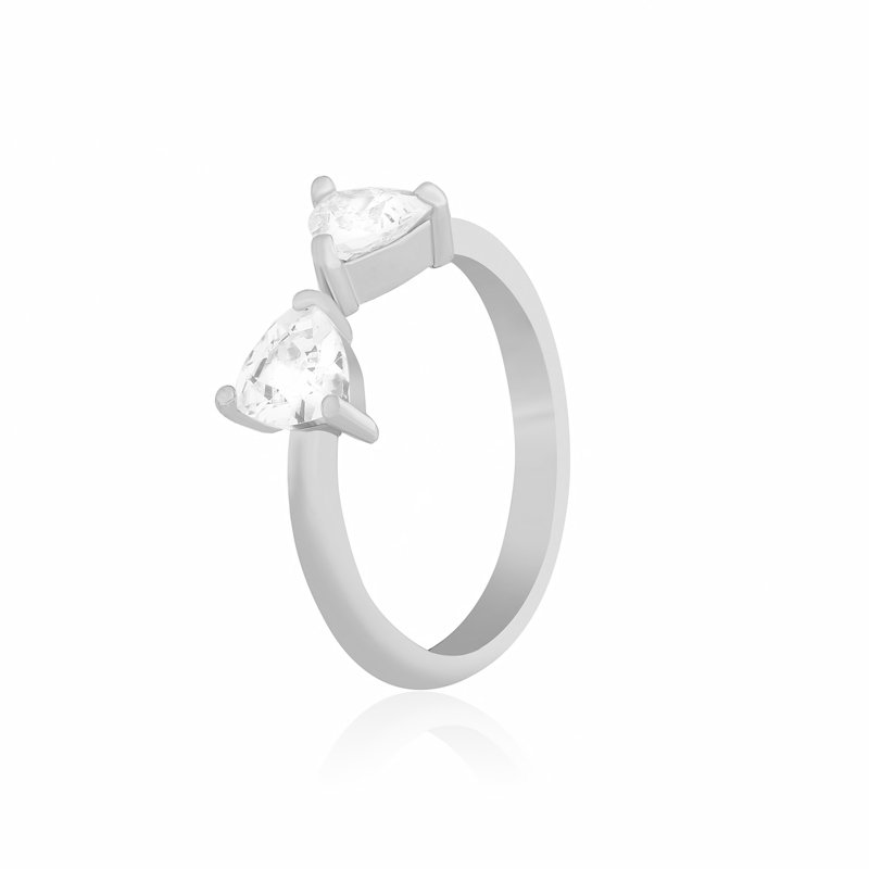 

Серебряное кольцо Silvex925 с фианитом безразмерное модели К2Ф/487