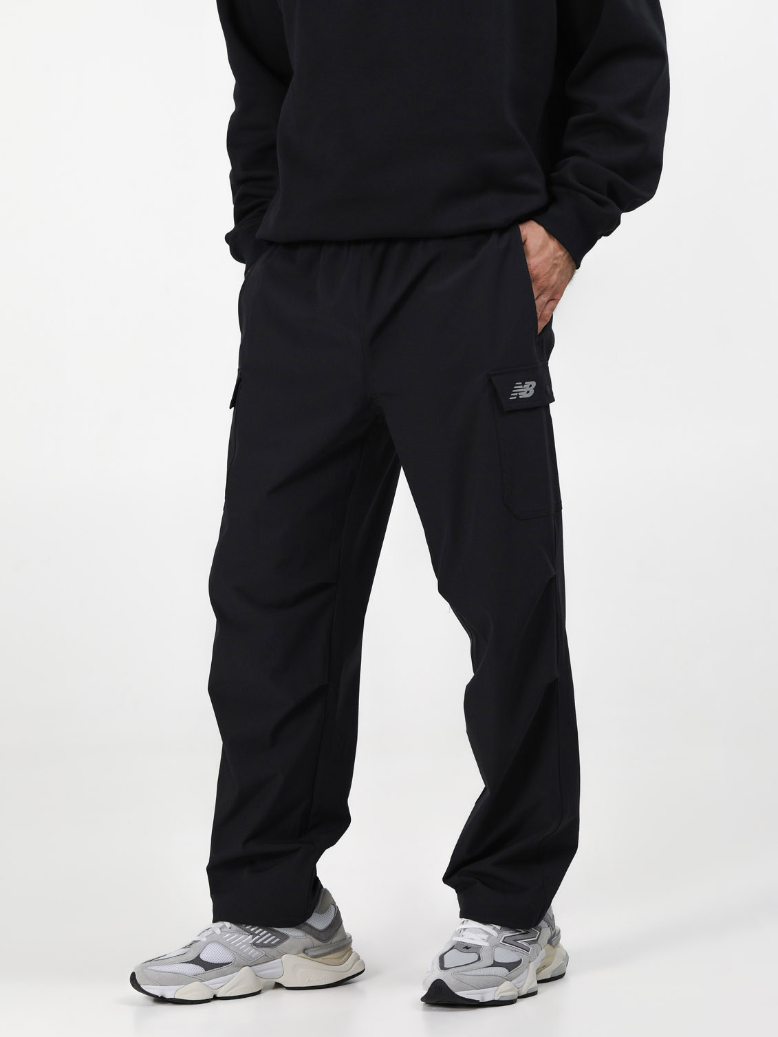 Спортивні штани чоловічі New Balance Ripstop Cargo MP51538BK XL Чорні від Rozetka на платформі USKIDKA Акція на Спортивні штани чоловічі New Balance Ripstop Cargo MP51538BK XL Чорні від Rozetka