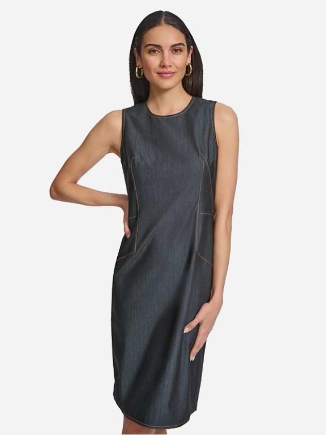 Сукня міді літня жіноча Calvin Klein 732263307 2 Синє від Rozetka на платформі USKIDKA Акція на Сукня міді літня жіноча Calvin Klein 732263307 2 Синє від Rozetka