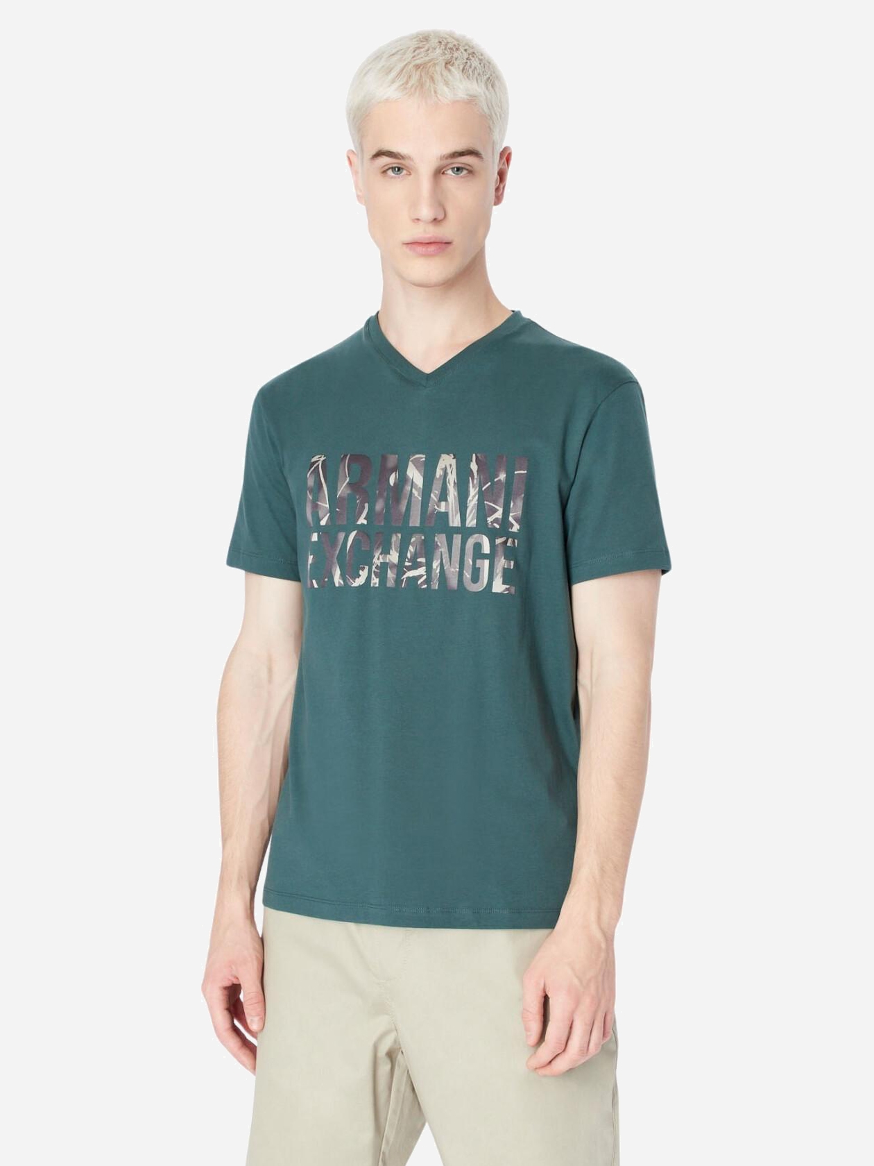 Футболка бавовняна довга чоловіча Armani Exchange 924423253 S Зелена з принтом від Rozetka на платформі USKIDKA Акція на Футболка бавовняна довга чоловіча Armani Exchange 924423253 S Зелена з принтом від Rozetka