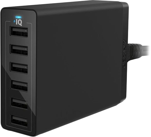 

Сетевое зарядное устройство Anker PowerPort 60W 6xUSB V3 Black