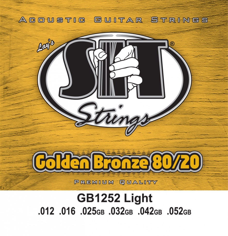 

Струны для акустической гитары SIT GB1252 Light 80/20 Bronze (12-52)