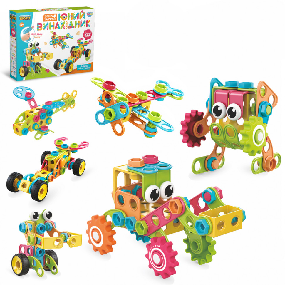 

Конструктор Limo Toy Юный изобретатель 223 детали (46390011)