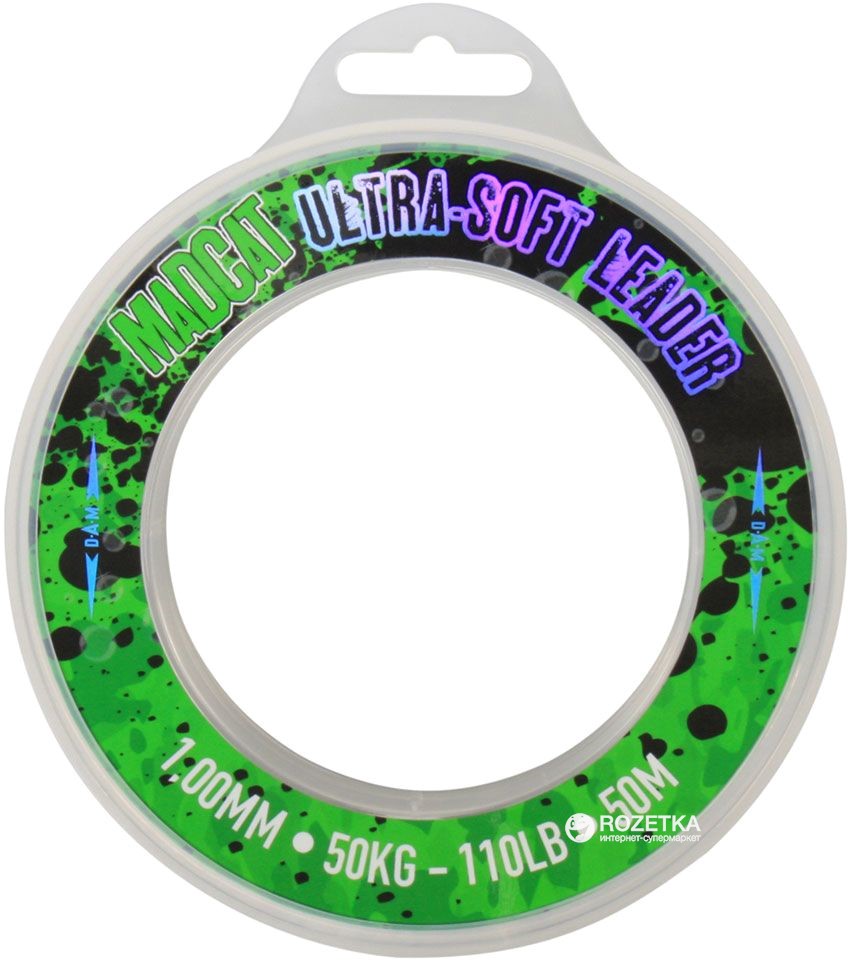 

Шнур DAM Madcat Ultra-Soft Leader Mono 50 м 1.00 мм 50 кг/110 lb Прозрачный (51887)