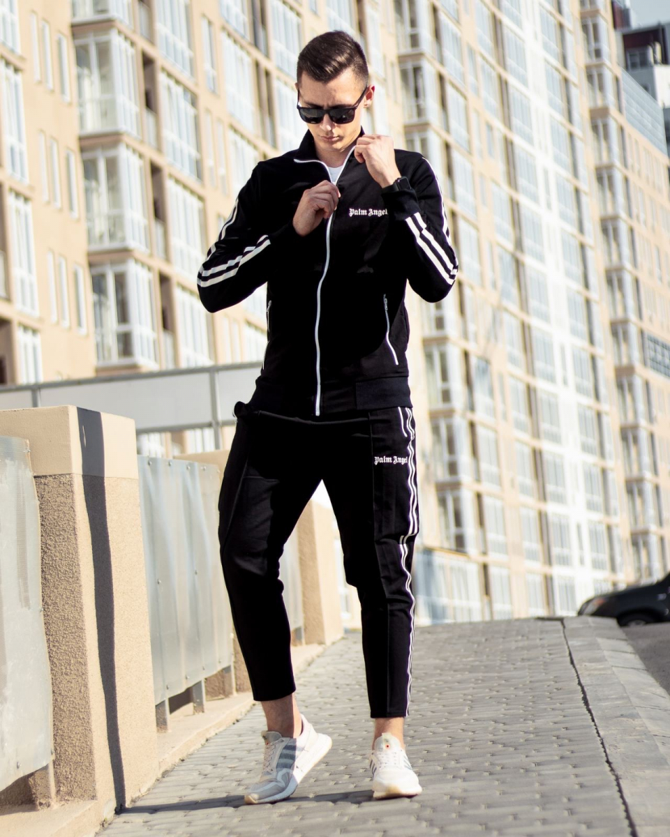 

Костюм спортивный Palm Angels 16720 с лампасом  Черный, Костюм спортивный Palm Angels 16720 с лампасом XS Черный