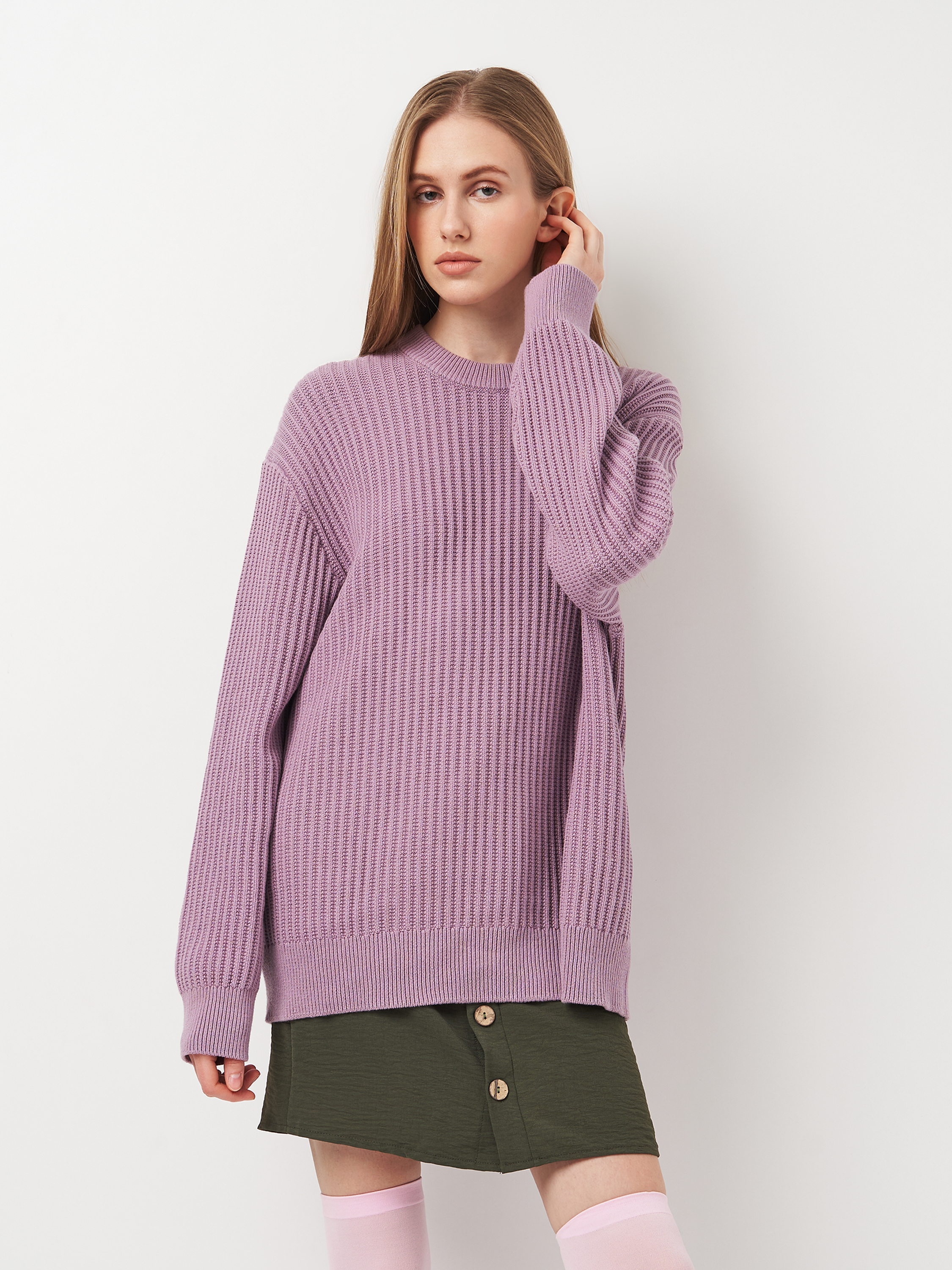 Джемпер жіночий H&M 1121107 M Бузковий від Rozetka на платформі USKIDKA Акція на Джемпер жіночий H&M 1121107 M Бузковий від Rozetka