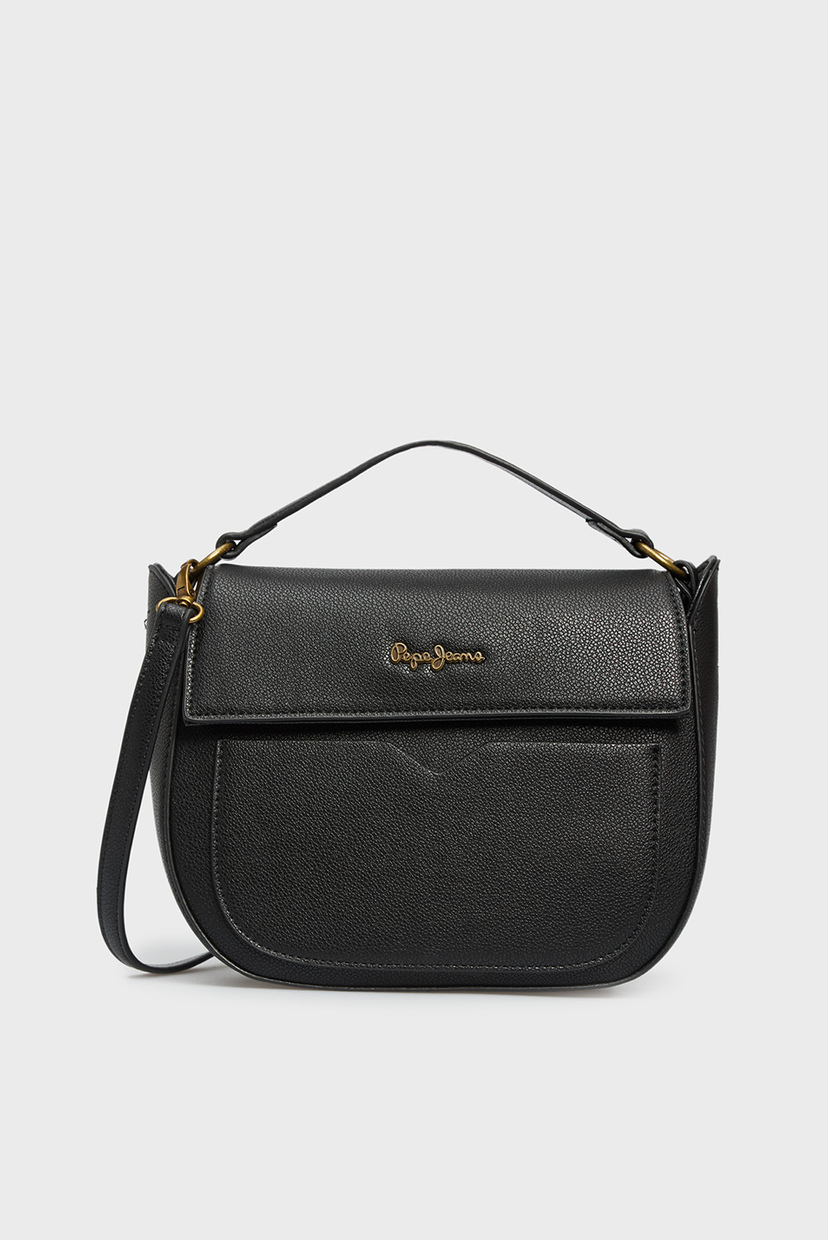 Женская черная сумка через плечо INDIA FLAP SHOULDER Pepe Jeans 0 ...