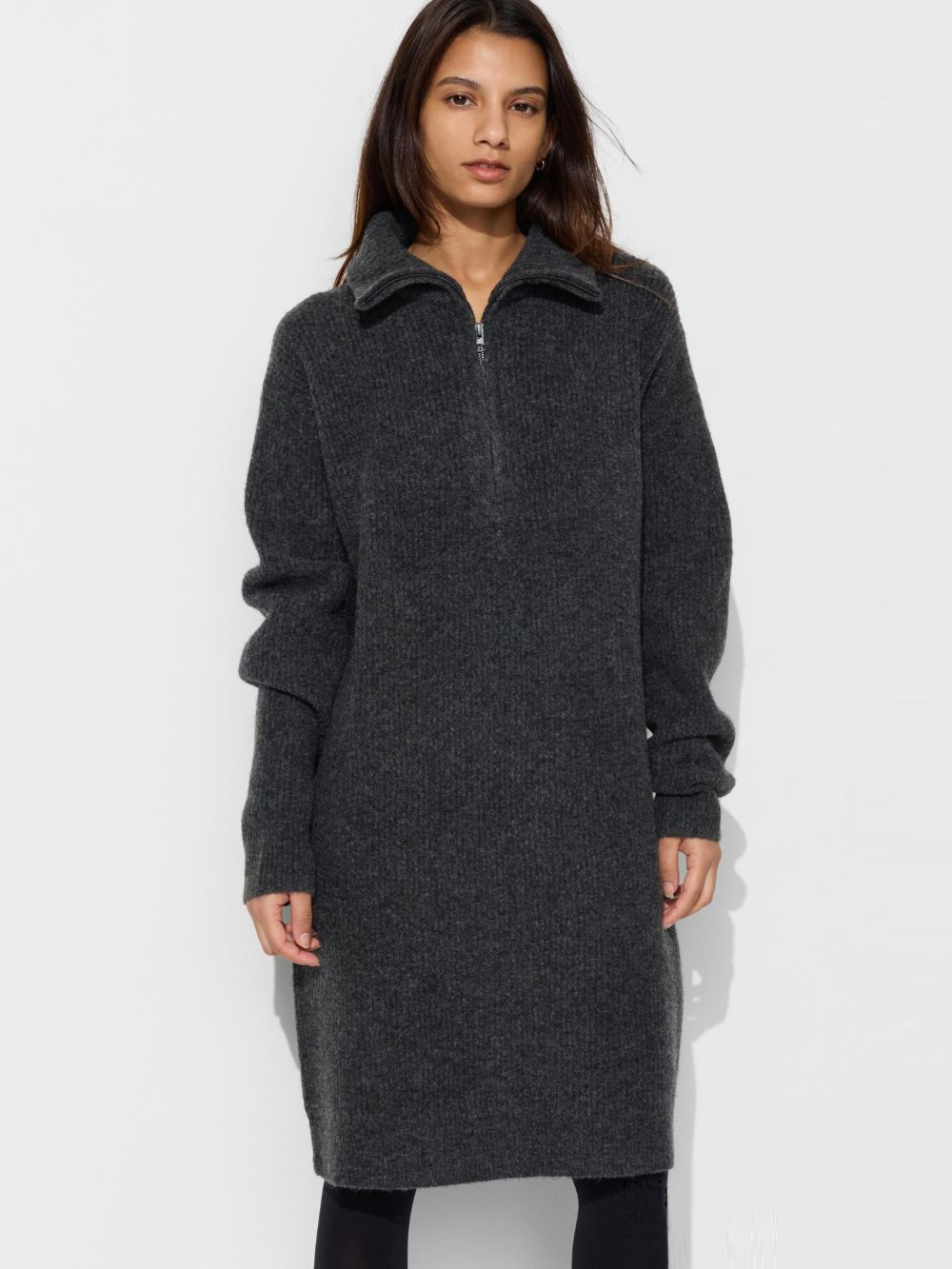 Сукня в'язана міді зимова тепла жіноча Uniqlo 417048193 M Сіра від Rozetka на платформі USKIDKA Акція на Сукня в'язана міді зимова тепла жіноча Uniqlo 417048193 M Сіра від Rozetka