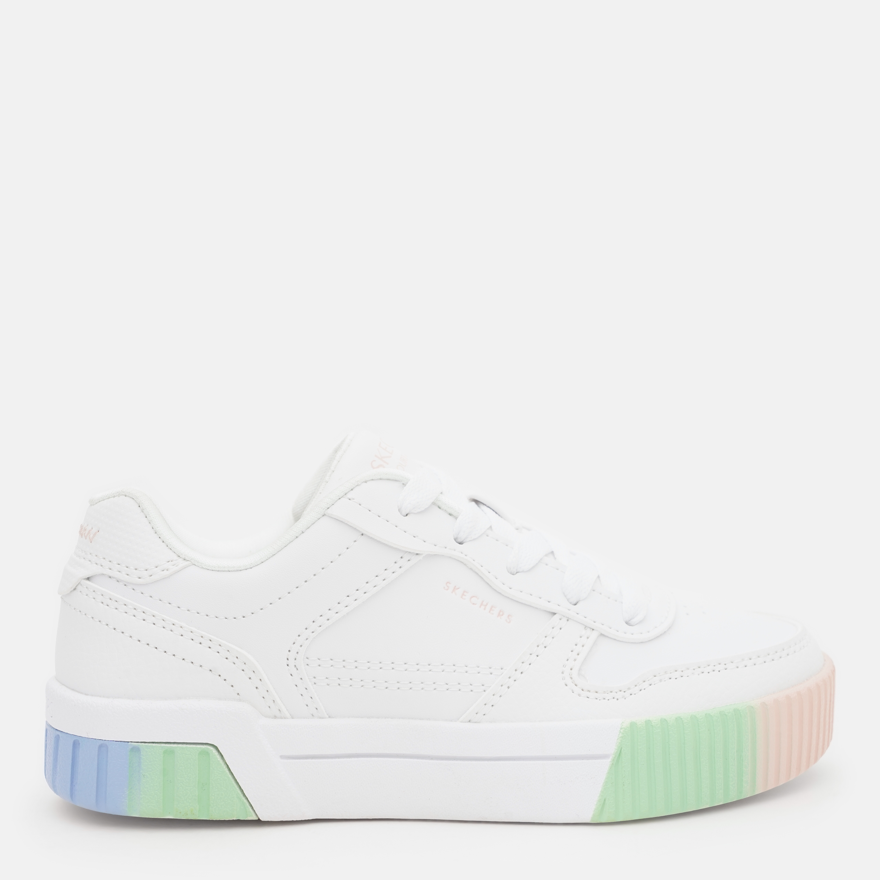 Дитячі кеди для дівчинки Skechers Jade 310890L WMLT 34 Білі від Rozetka на платформі USKIDKA Акція на Дитячі кеди для дівчинки Skechers Jade 310890L WMLT 34 Білі від Rozetka