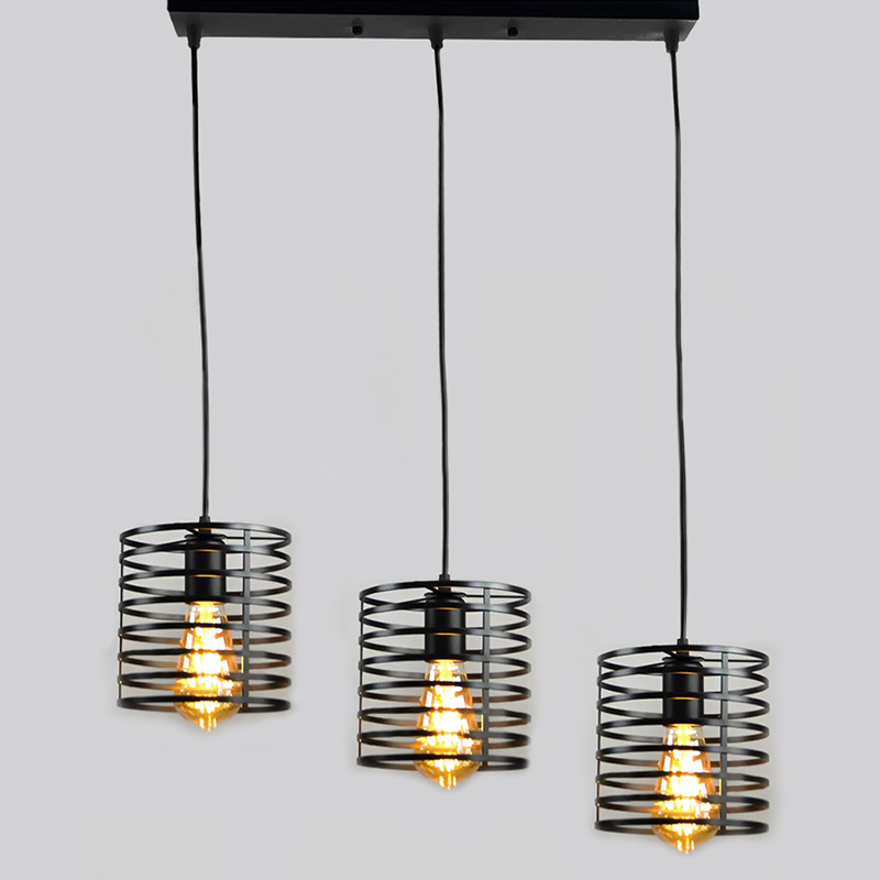 

Люстра подвесная Light House NM-15296-M/3 BK черная