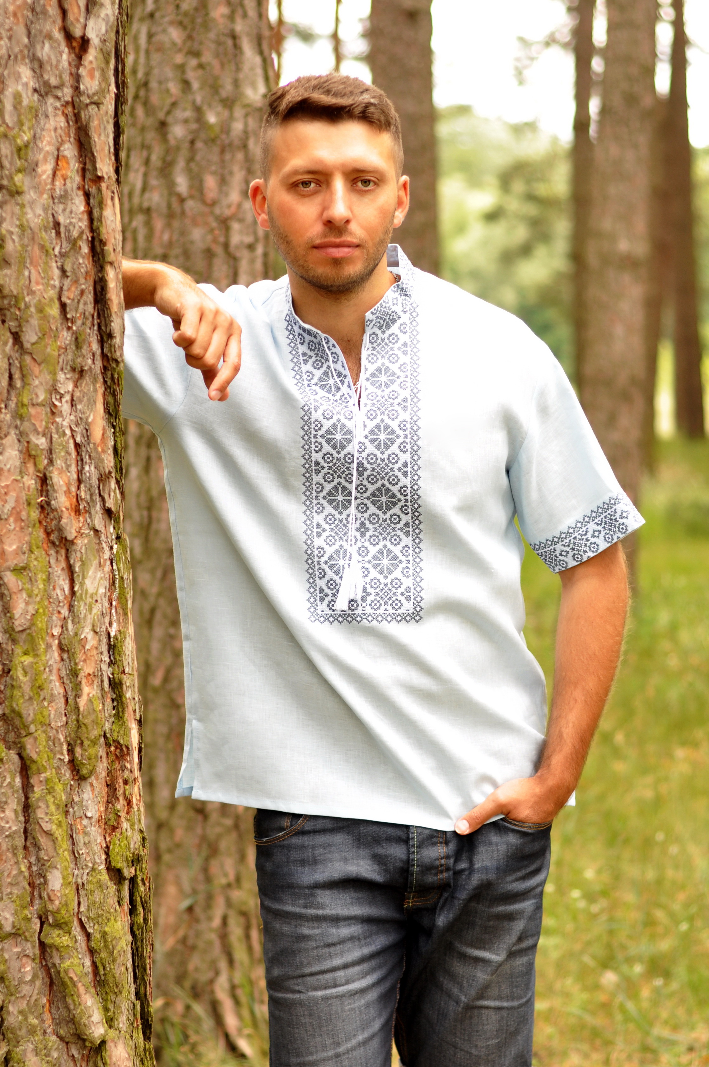 Рубашка славянская мужская