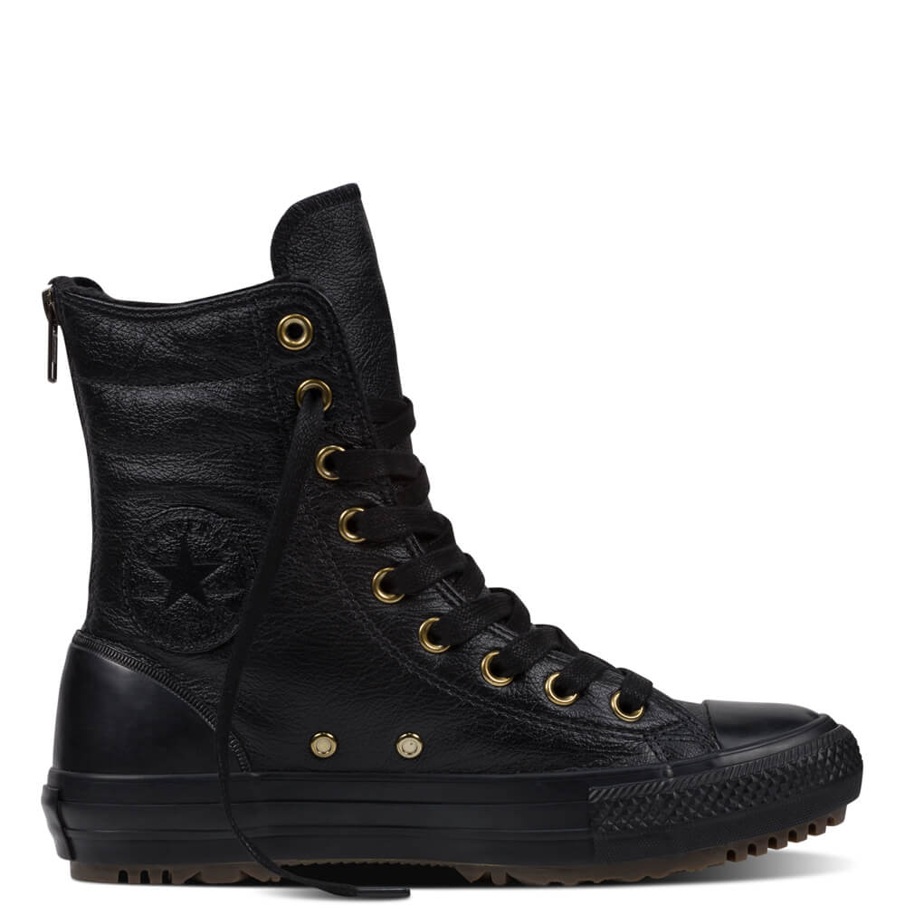 

Ботинки Converse Чёрные Кожаные Конверсы 553387C Размер 37.5