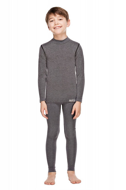

Детские термоштаны Haster Merino Wool 140/146 Серые