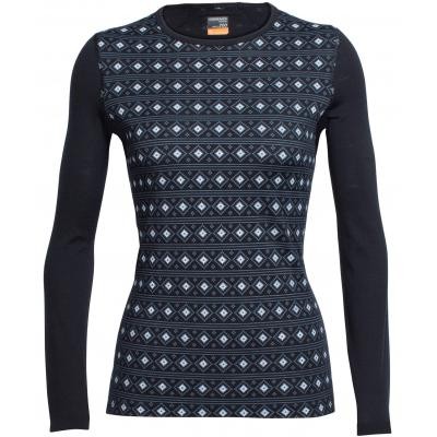 

Термофутболка Icebreaker Oasis LS Crewe Align WMN black/snow  (103 478 001, Термофутболка Icebreaker Oasis LS Crewe Align WMN black/snow S (103 478 001 S)