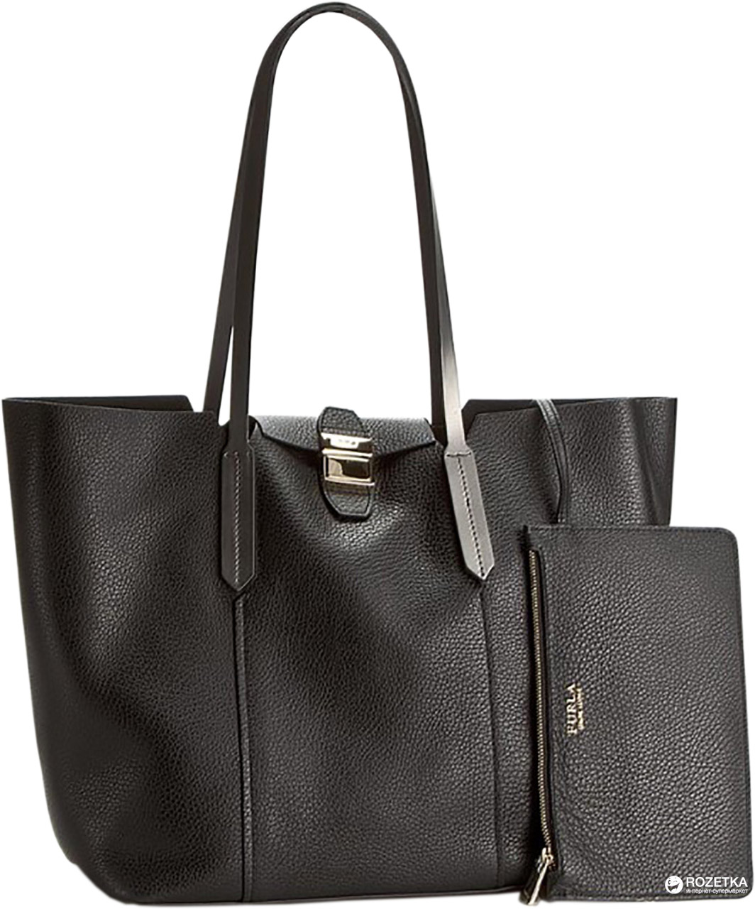 

Сумка женская кожаная Furla Gaia M Tote 837860 Черная