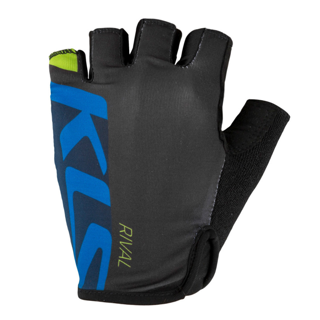

Велорукавиці KLS Rival short XL Black-Blue (8585019390745)