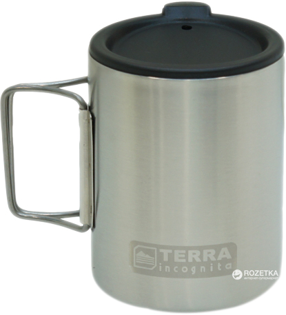 

Термокружка с крышкой Terra Incognita T-Mug 350 мл W/Cap Серебристая