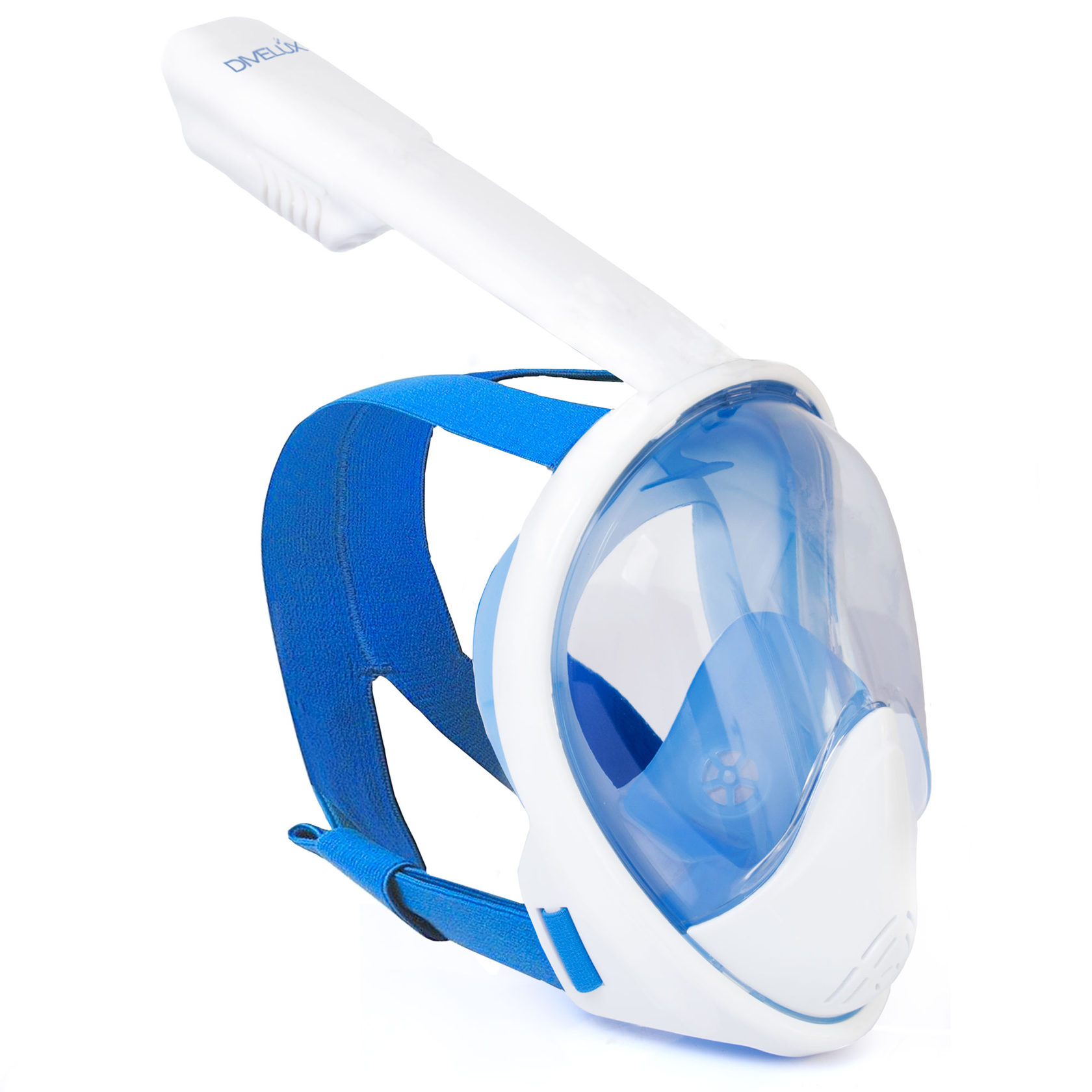 

Маска для плавания с трубкой Divelux S/M Белый с голубым (dvl004)