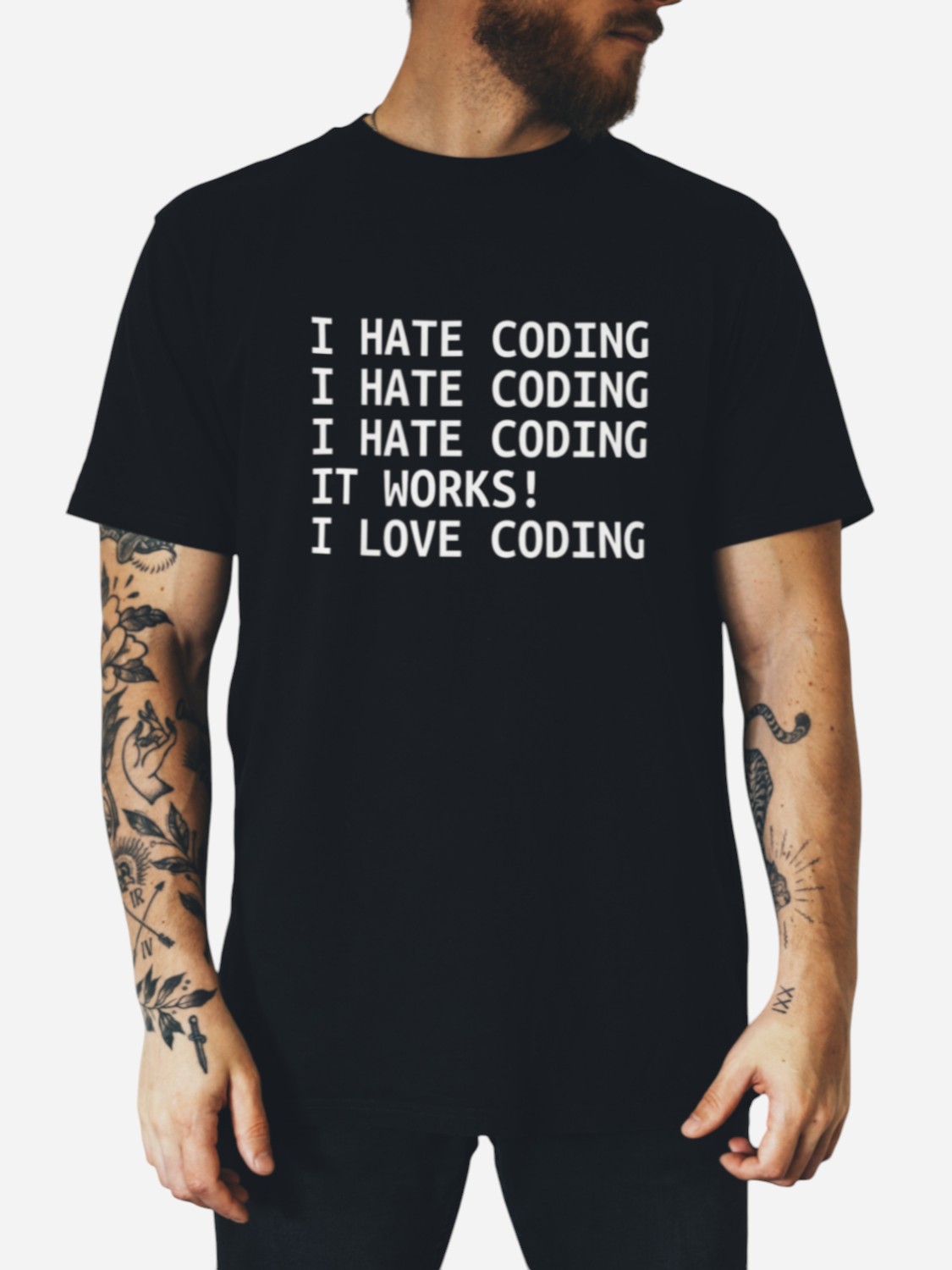 Футболка бавовняна довга чоловіча Ctrl I hate coding... CNTRLB10003 M Чорна з принтом від Rozetka на платформі USKIDKA Акція на Футболка бавовняна довга чоловіча Ctrl I hate coding... CNTRLB10003 M Чорна з принтом від Rozetka