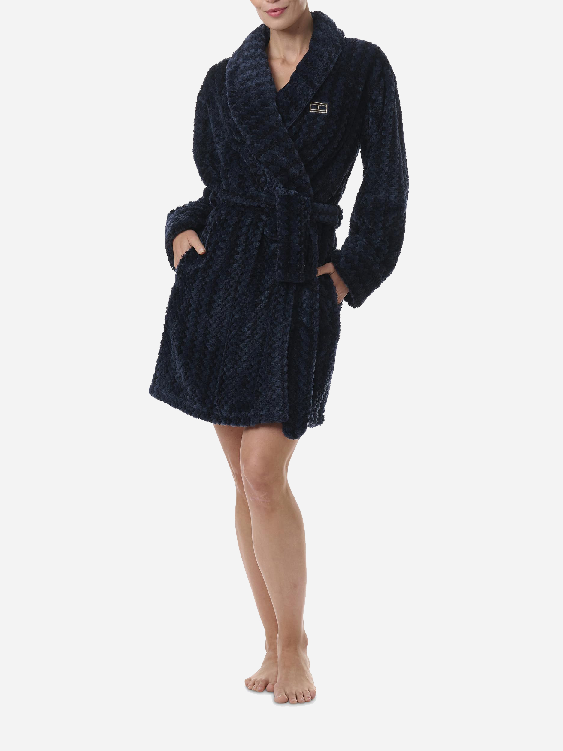 Халат жіночий теплий Tommy Hilfiger 544253210 L/XL Синій від Rozetka на платформі USKIDKA Акція на Халат жіночий теплий Tommy Hilfiger 544253210 L/XL Синій від Rozetka