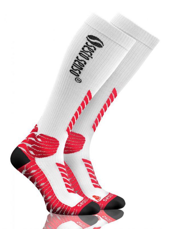 

Спортивные компрессионные гольфы Sesto Senso Sport Kompression 39-42 Белый с красным