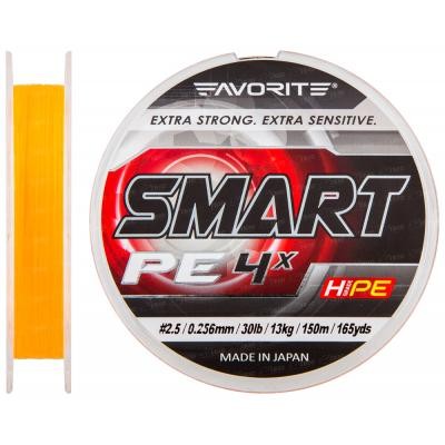 

Шнур Favorite Smart PE 4x 150м оранжевый #2.5/0.256мм 13кг (1693.10.21)