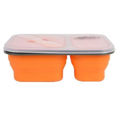 

Набор туристической посуды Tramp 2 отсека силиконовый 900ml с ловилкой orange (TRC-090-orange)